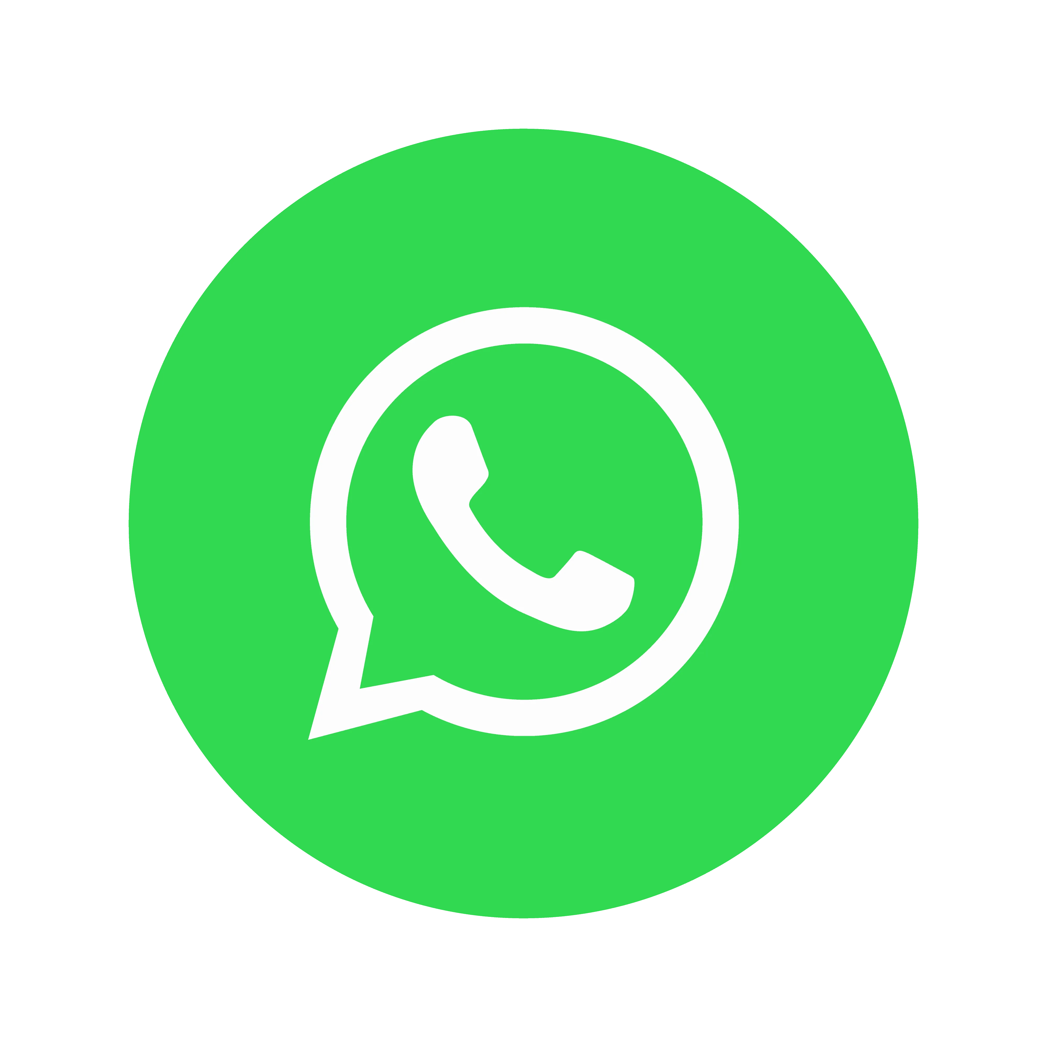 Logotipo blanco de un auricular dentro de un bocadillo sobre un círculo verde (icono de WhatsApp).